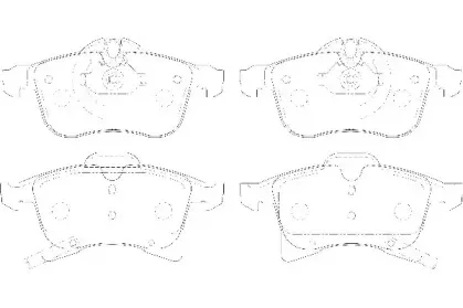 WBP23832A WAGNER Комплект тормозных колодок, дисковый тормоз