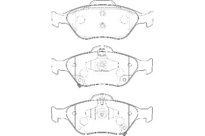 WBP24022A WAGNER Комплект тормозных колодок, дисковый тормоз