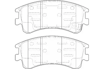 WBP24046A WAGNER Комплект тормозных колодок, дисковый тормоз