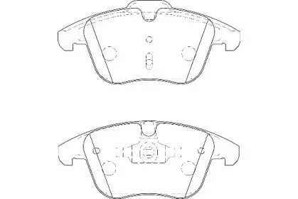 WBP24123A WAGNER Комплект тормозных колодок, дисковый тормоз