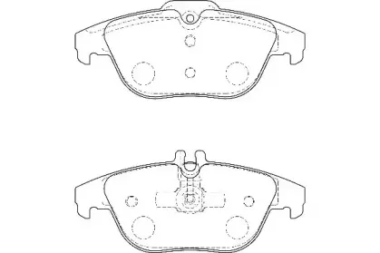 WBP24253A WAGNER Комплект тормозных колодок, дисковый тормоз