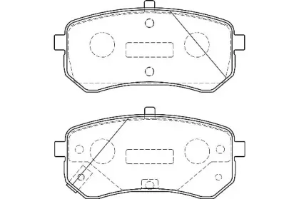 WBP24276A WAGNER Комплект тормозных колодок, дисковый тормоз