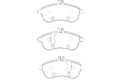 WBP24306A WAGNER Комплект тормозных колодок, дисковый тормоз
