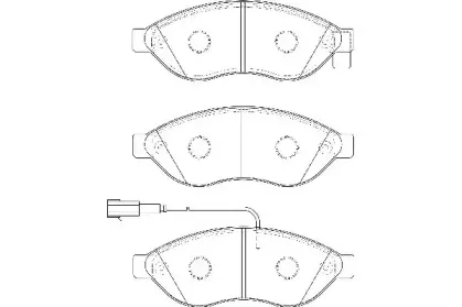 WBP24468A WAGNER Комплект тормозных колодок, дисковый тормоз