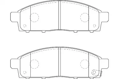 WBP24529A WAGNER Комплект тормозных колодок, дисковый тормоз