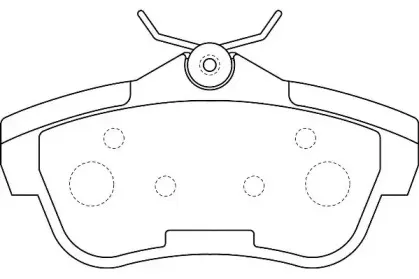 WBP24578A WAGNER Комплект тормозных колодок, дисковый тормоз