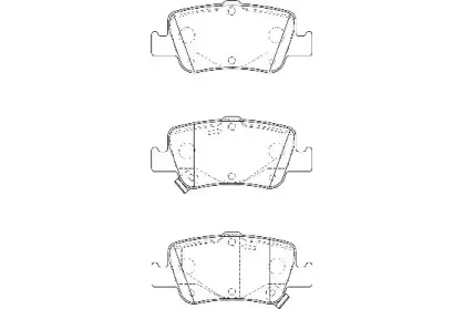 WBP24664A WAGNER Комплект тормозных колодок, дисковый тормоз