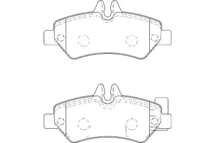 WBP29190A WAGNER Комплект тормозных колодок, дисковый тормоз