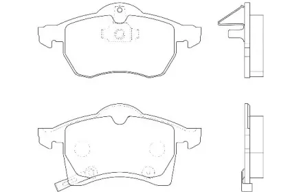 WBP21991A WAGNER Комплект тормозных колодок, дисковый тормоз