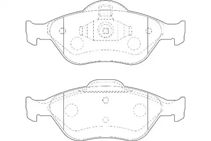 WBP23202A WAGNER Комплект тормозных колодок, дисковый тормоз