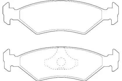 WBP20640A WAGNER Комплект тормозных колодок, дисковый тормоз