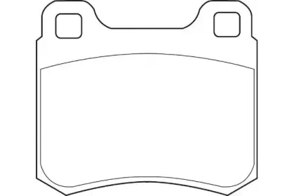 WBP20687A WAGNER Комплект тормозных колодок, дисковый тормоз