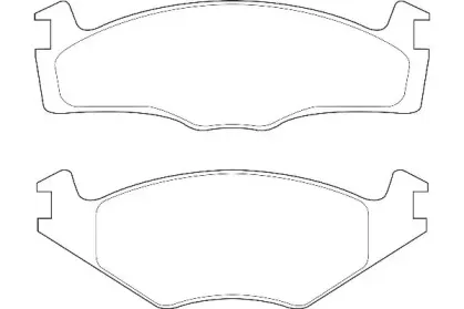 WBP20887C WAGNER Комплект тормозных колодок, дисковый тормоз