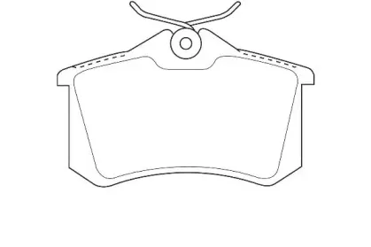 WBP20961B WAGNER Комплект тормозных колодок, дисковый тормоз