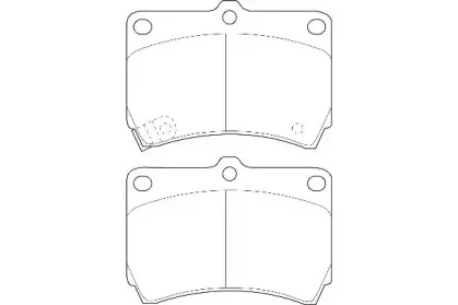 WBP21654A WAGNER Комплект тормозных колодок, дисковый тормоз