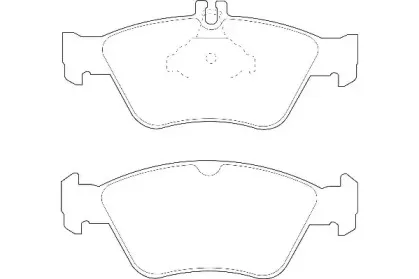 WBP21664A WAGNER Комплект тормозных колодок, дисковый тормоз