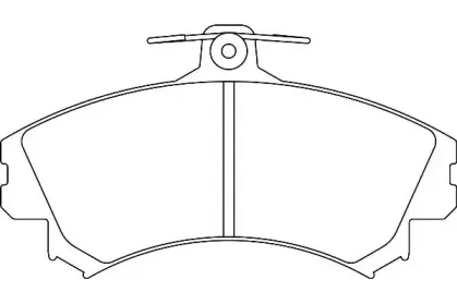 WBP21796A WAGNER Комплект тормозных колодок, дисковый тормоз