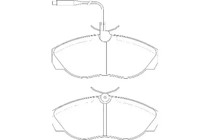 WBP21797A WAGNER Комплект тормозных колодок, дисковый тормоз