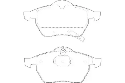 WBP21829A WAGNER Комплект тормозных колодок, дисковый тормоз