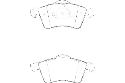 WBP21883B WAGNER Комплект тормозных колодок, дисковый тормоз