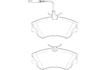 WBP21888A WAGNER Комплект тормозных колодок, дисковый тормоз