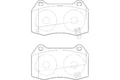 WBP23142A WAGNER Комплект тормозных колодок, дисковый тормоз