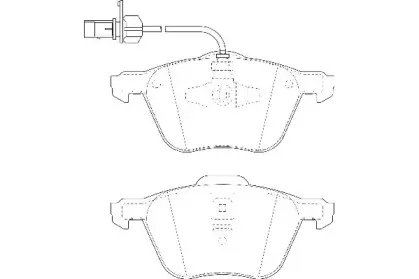 WBP23269B WAGNER Комплект тормозных колодок, дисковый тормоз