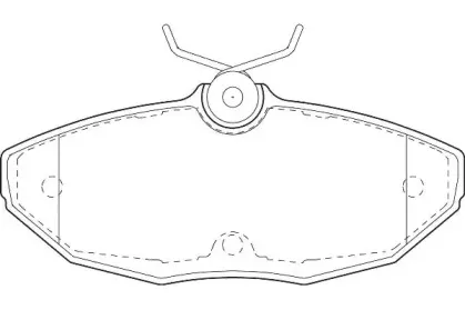 WBP23424A WAGNER Комплект тормозных колодок, дисковый тормоз