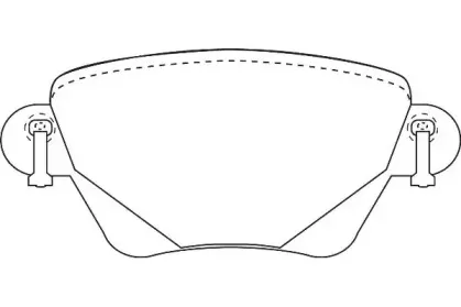 WBP23557A WAGNER Комплект тормозных колодок, дисковый тормоз