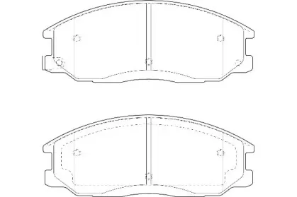 WBP23569A WAGNER Комплект тормозных колодок, дисковый тормоз