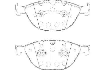 WBP23791A WAGNER Комплект тормозных колодок, дисковый тормоз