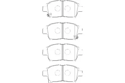 WBP23904A WAGNER Комплект тормозных колодок, дисковый тормоз