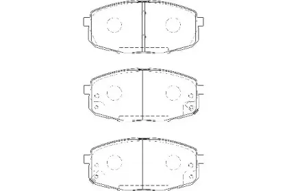 WBP23966A WAGNER Комплект тормозных колодок, дисковый тормоз