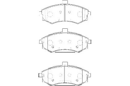 WBP24031A WAGNER Комплект тормозных колодок, дисковый тормоз