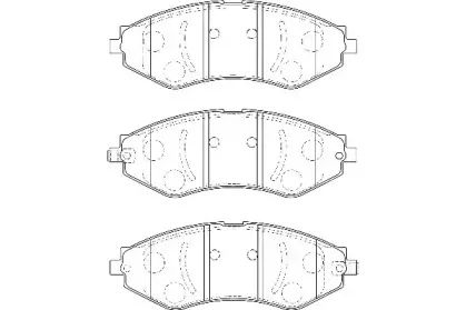 WBP24062B WAGNER Комплект тормозных колодок, дисковый тормоз