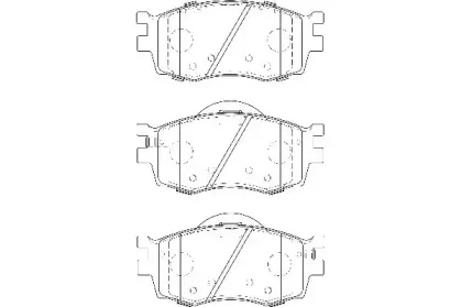 WBP24317A WAGNER Комплект тормозных колодок, дисковый тормоз