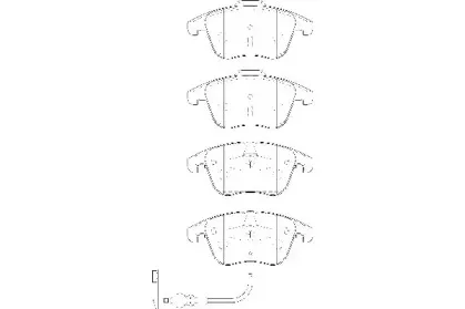 WBP24333A WAGNER Комплект тормозных колодок, дисковый тормоз