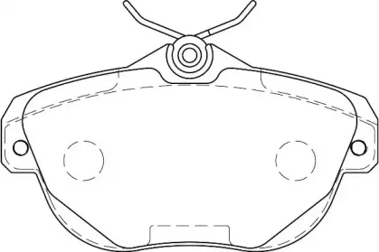 WBP24462A WAGNER Комплект тормозных колодок, дисковый тормоз