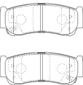 WBP24488A WAGNER Комплект тормозных колодок, дисковый тормоз
