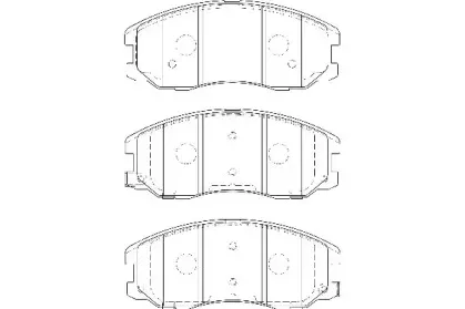 WBP24510A WAGNER Комплект тормозных колодок, дисковый тормоз