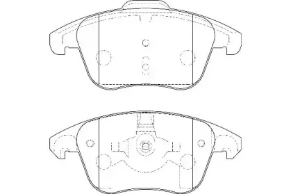 WBP24557A WAGNER Комплект тормозных колодок, дисковый тормоз