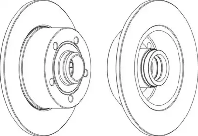 WGR0830-1 WAGNER Тормозной диск