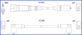 134705 HITACHI Комплект проводов зажигания