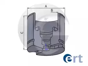 150751-C ERT Поршень, корпус скобы тормоза