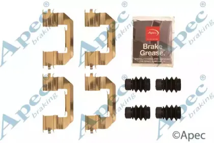 KIT1267 APEC braking Комплектующие, тормозные колодки