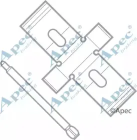 KIT407 APEC braking Комплектующие, тормозные колодки