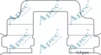 KIT1056 APEC braking Комплектующие, тормозные колодки
