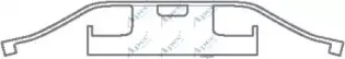 KIT1131 APEC braking Комплектующие, тормозные колодки