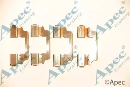 KIT1233 APEC braking Комплектующие, тормозные колодки