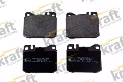 6000010 KRAFT AUTOMOTIVE Комплект тормозных колодок, дисковый тормоз